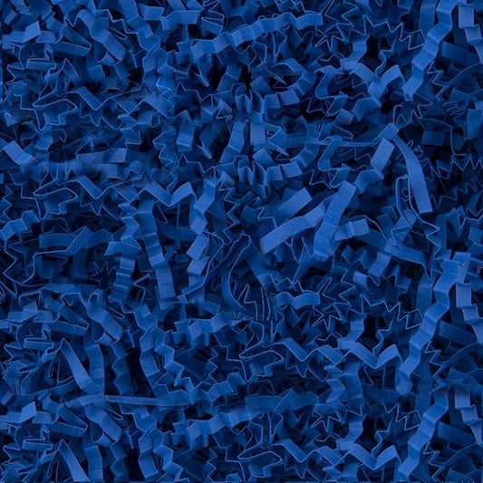 8.5oz Crinkle Paper Filler, Gift Baskets Gift Boxes Crafts Shredded Cut Paper Packaging Decorative Stuffing & Cushioning Confetti for Easter Birthday Wedding Party Favor Navy Blue