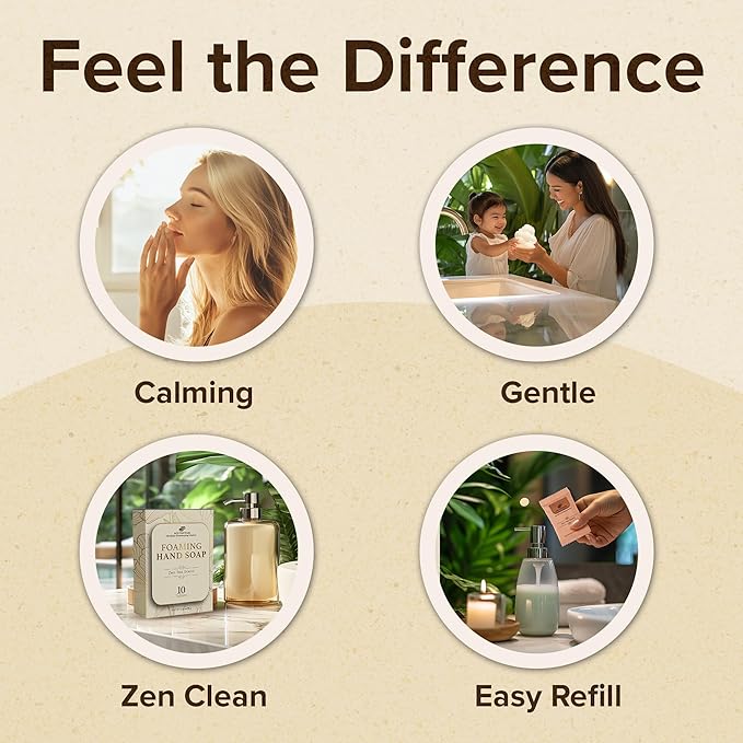 Foaming Hand Soap Tablets Refill Zen Tea Scent