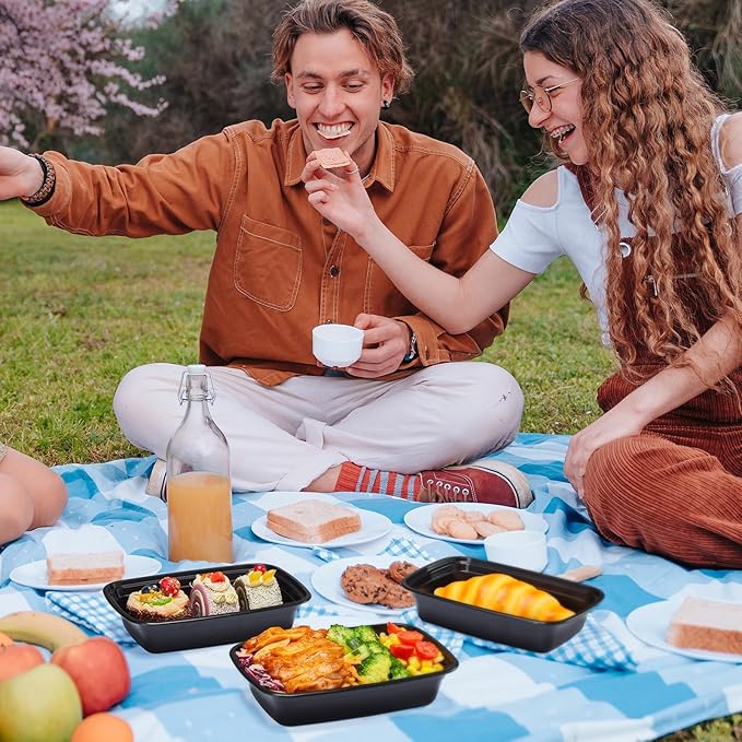 24oz [1 Pallet-8350 Pack] Meal Prep Containers Reusable with Lids, Food Storage Containers Microwave,Freezer,Dishwasher Safe, Leakproof & BPA Free Durable Plastic Bento Box To Go Take Out