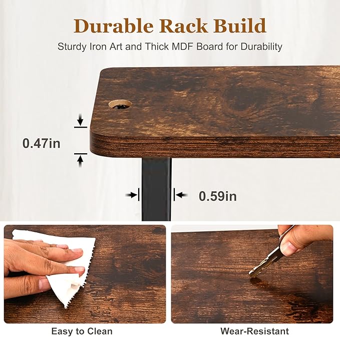 3 Tier Cupcake Stand for 50 Cupcakes,Wood Metal Riser Dessert Table Display Stand,Rustic Stepped Cupcake Ladder Tiered Tray Stand for Party Farmhouse Wedding Birthday Graduation