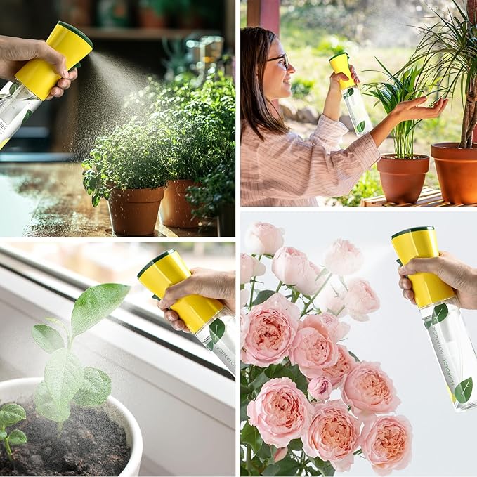 FLAIROSOL BOTANICA Plant Mister Water Spray Bottle, 10.1 oz 300 ML Mist Sprayer for Plants, Continuous Ultra Fine Mister Spray Bottle - Leak Proof - for Flowers, Gardening, Houseplants