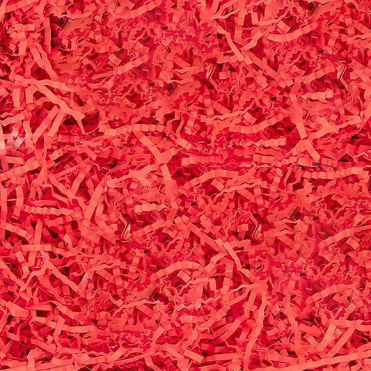 8.5oz Crinkle Paper Filler, Gift Baskets Gift Boxes Crafts Shredded Cut Paper Packaging Decorative Stuffing & Cushioning Confetti for Easter Birthday Wedding Party Favor Red
