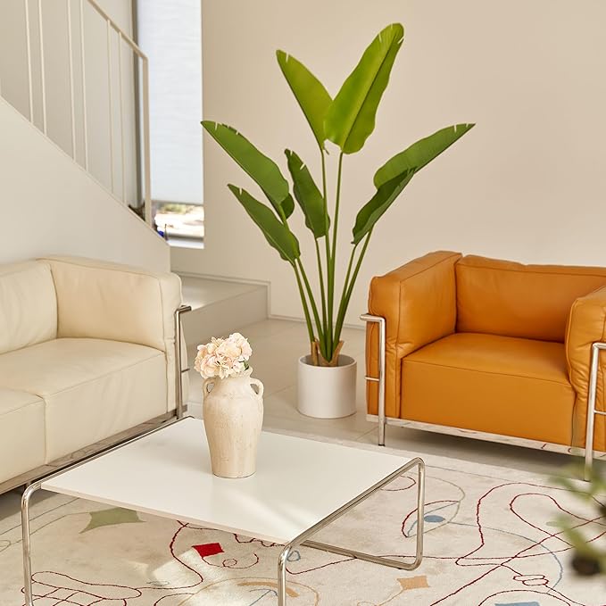 LB2 Rustic Ceramic Vase, 11.8" Tall Zen Style vase, Terra Cotta Pitcher, Distressed Farmhouse Decor, Pottery Decorative Flower Vase for Home Decor