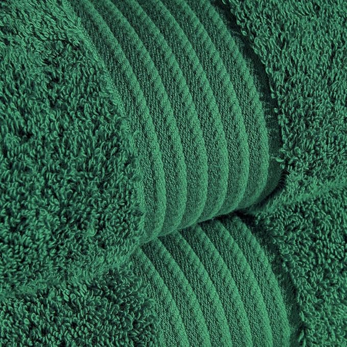 Christy Supreme Hygro 4 Piece Towel Set | Spruce | 100% Luxury Supima Cotton | Ultra Soft | Super Absorbent | 650GSM | 2 Bath Towels 2 Hand Towels