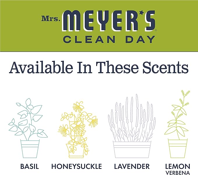 Mrs. Meyer's Clean Day Room Freshener Spray Bottle, Lemon Verbena Scent, 8 Fl oz (Pack of 2)