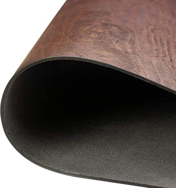 Corkor Cork Desk Pad – Table Mat - Vegan Leather – Cruelty Free – Eco Friendly - Brown