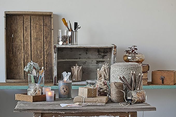 Eco Candle 26 oz. Recycled Glass Tumbler - Scents of Yellow Cake & Icing - Cupcake; 100% USA Made Scented Soy Candle, White