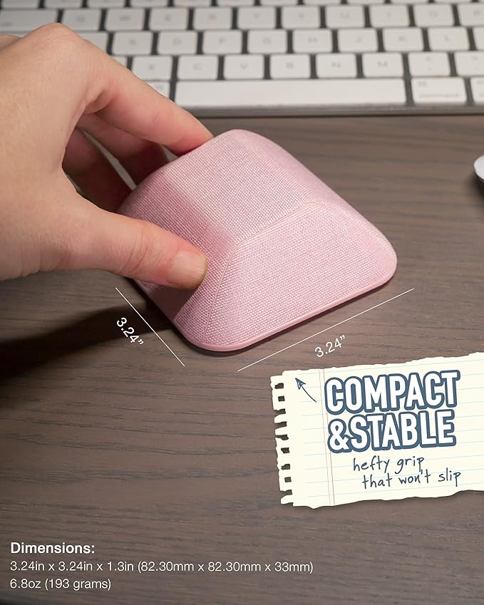 Smartish® Magnetic Cord Holder - Cable Wrangler Organizer Stocking Stuffer with Magnet Clips for Charger Management on Desktop, Nightstand for USB-C + Lightning - I'm Blushing