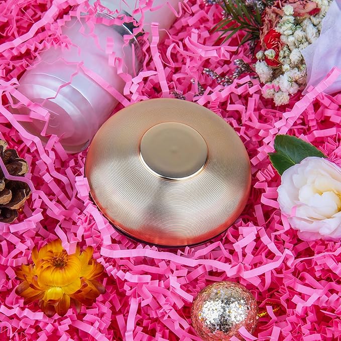 Caleihd Crinkle Cut Paper Shred Packing Grass Cushion Paper Streamer for Christmas Wedding Birthday Bridesmaid Engagement Craft Gift Boxes Bags Basket Filler Decoration 4.5oz Pink