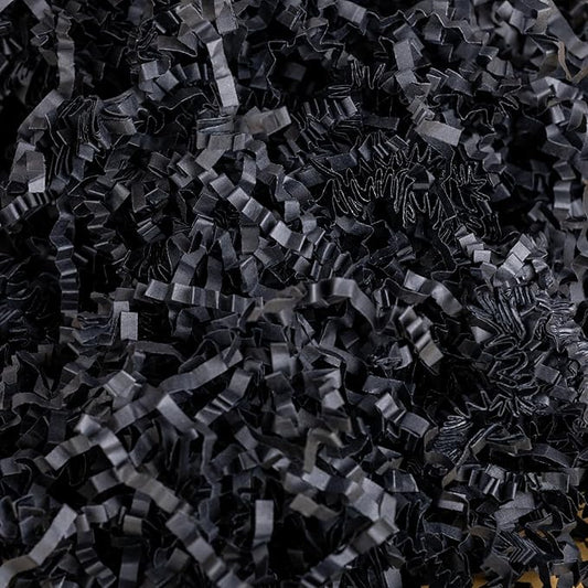 mxxkms 2.2LB Bulk Black Crinkle Paper Filler - Jumbo Shredded Paper for Gift Baskets, Gift Box Stuffing, Wedding, Birthday Party Decorations Packing