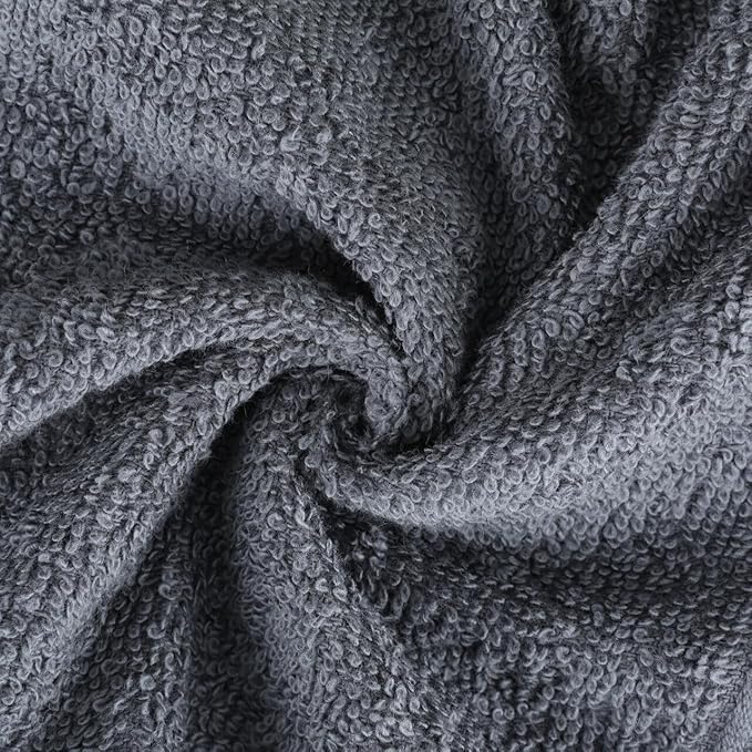 Kaufman - Personalized Terry Beach and Pool Towel 100% Cotton 30in X 54in Solid Color Bath Towel Embroidered (Steel)