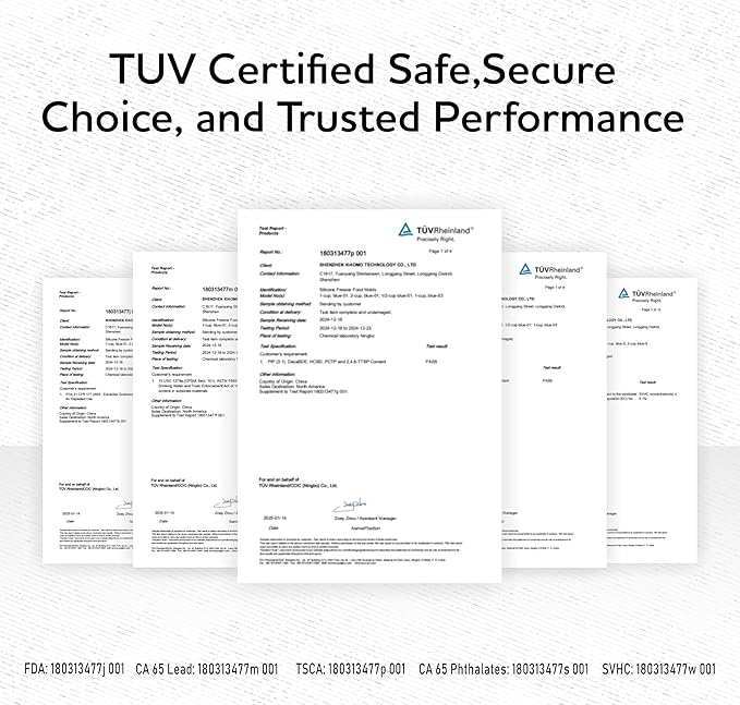 Silicone Freezer Tray With Lid - Soup Freezer Container molds - Large Ice Cube Tray- makes 8 perfect 1 cup portions cubes, 2-Pack Freezer Storage Food Soups & Meal Prep - Oven & Dishwasher -Safe