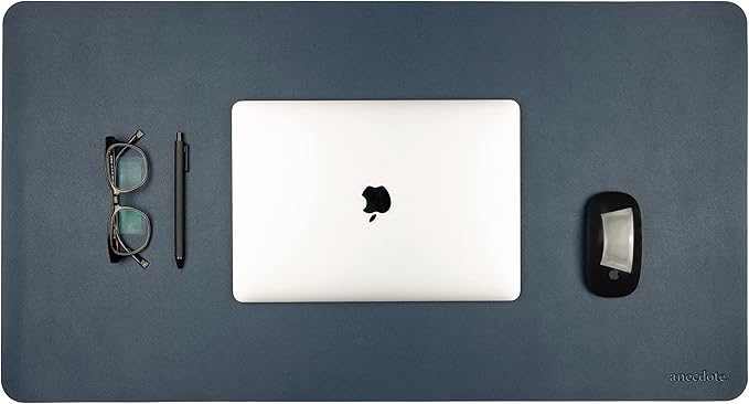ANECDOTE Vegan Leather Desk Pad - 31.5"x17" Desk Mat for Your Office. This Quality Large Mouse Pad has Chic Elegance, Professional Look & Satisfying Touch - The Perfect Leather Mouse Pad for You!
