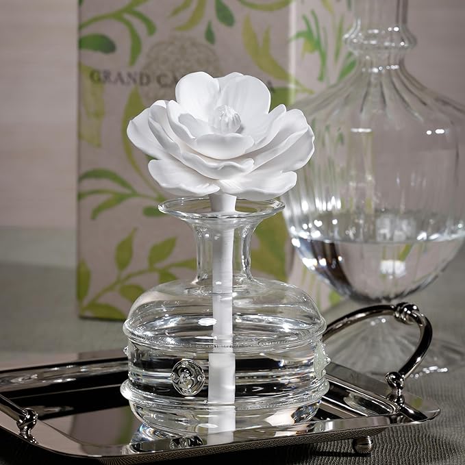 Zodax Grand Casablanca Porcelain Oil Diffuser - 6.76 oz -Apricot Bloom