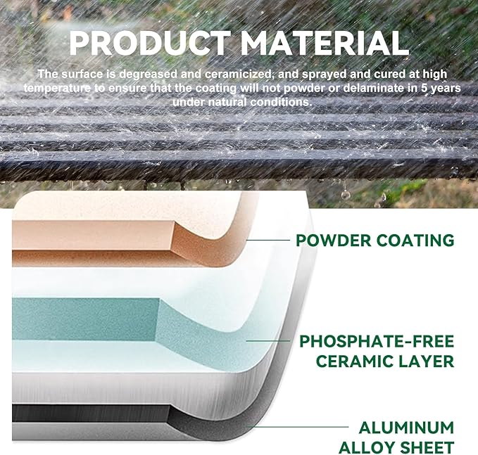 Metal Plant Stand, Rust-proof Aluminum Display Rack, Plants Display Stands Decoration Racks for Living Room Garden Balcony Patio (Black, 31.5Inch Tall)