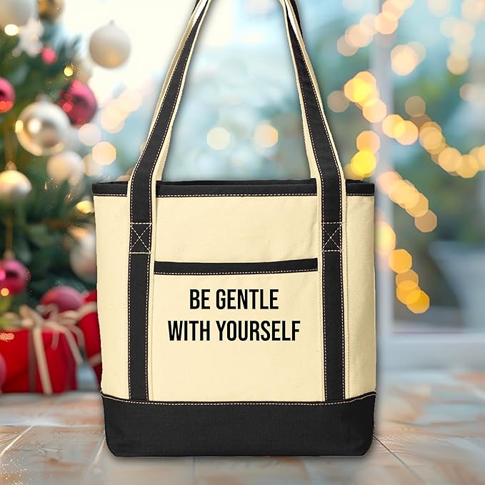 Custom Canvas Tote Bag – Personalized Name or Message – Medium Durable Cotton