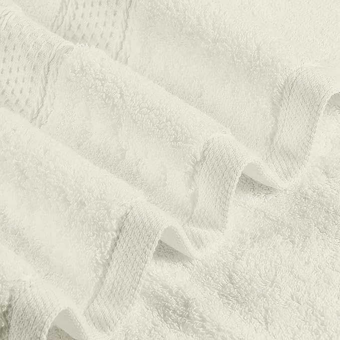 Utopia Towels 4 Pack Premium Bath Towels Set, 27 by 54 Inches, 100% Ring Spun Cotton 600GSM, Lightweight and Highly Absorbent Quick Drying Towels, Perfect for Daily Use, Ivory