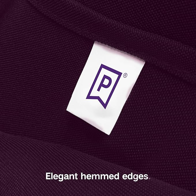 Gee Di Moda Rectangle Tablecloth - 60 x 84 Inch Eggplant Table Cloth for 5 Foot Rectangle Table - Heavy Duty Washable Fabric - for 5 Ft Buffet Table, Holiday Party, Dinner, Wedding & Baby Shower