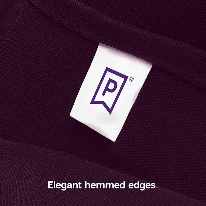 Gee Di Moda Rectangle Tablecloth - 90 x 156 Inch Eggplant - Heavy Duty Washable Polyester - 8 Ft Table, Holiday Party, Wedding & Baby Shower