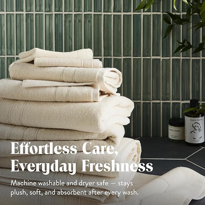 Brooklinen Super-Plush Bath Sheets (Vanilla)