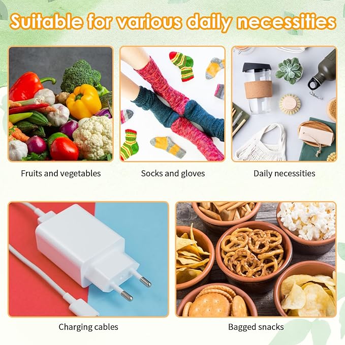 6 Packs Reusable Produce Bags, Cotton Mesh Produce Bags With Drawstring Mesh Storage Bag for Farmers Market Kitchen Vegetables Fruits Produces Storage Shopping