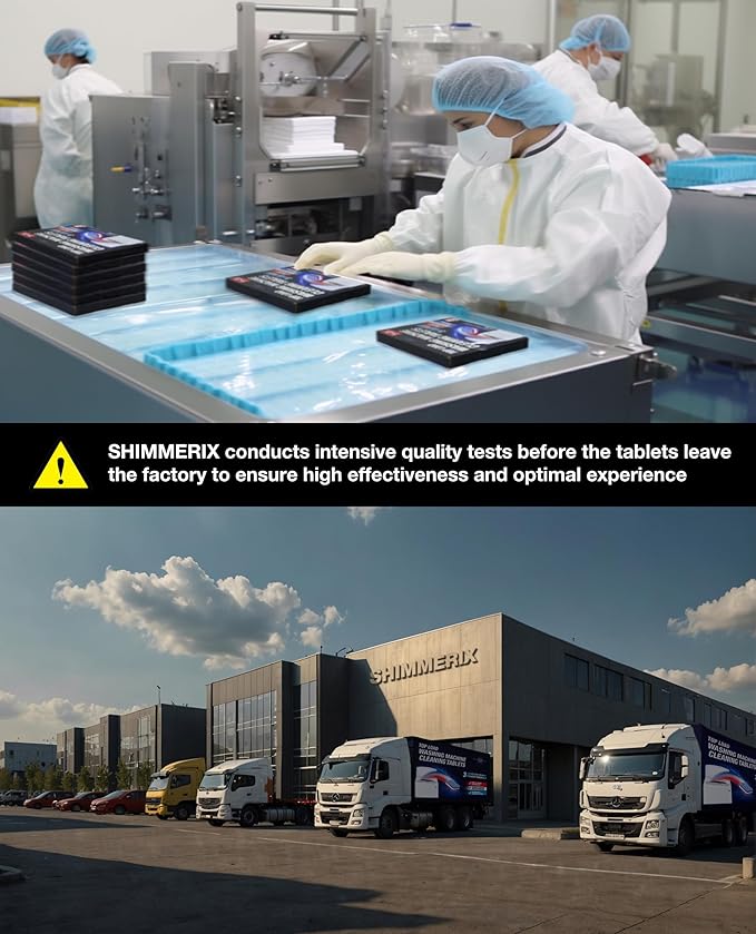 Washing Machine Cleaner Tablets 56 Pack for HE Top Load - Eco Friendly Washer Machine Cleaning Tablets - 3 Layers Septic Safe Wash Machine Full Deodorizer Descaler Protector - 2 Plus Year Supply