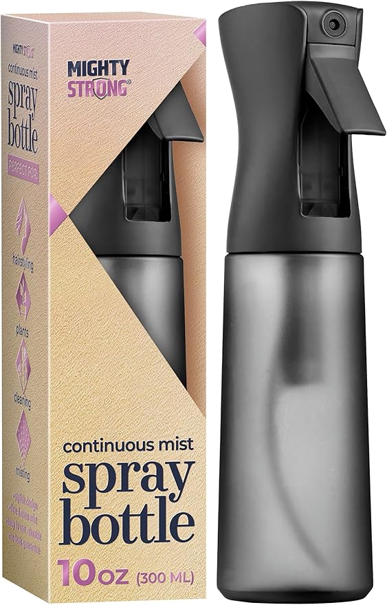 10 OZ Continuous Spray Bottles - Ultra Fine Mist Sprayer | Water Spray Bottle For Hair Stuff, Mister Spray Bottle For Plants Mister | Hair Spray Bottles For Hairstyling, Cleaning, Salons