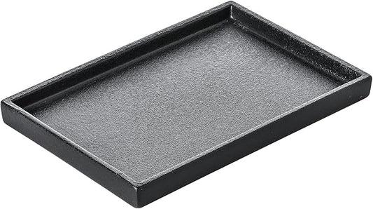 Ceramic Makeup Tray Redelaenor, Black Bathroom Accessories Holder for Kitchen Sink Organizer and Home Decorative Tray Rectangle Small Bathroom Sink Trays for Counter