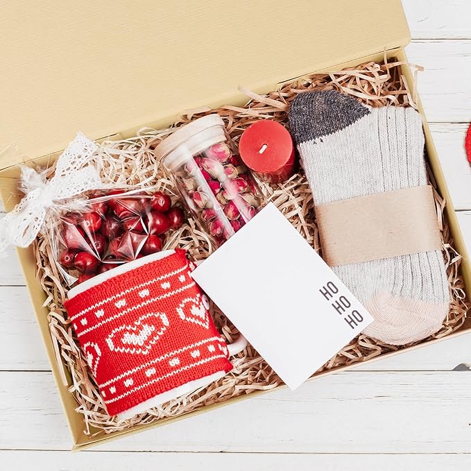 Aimyoo Striped Brown Magnetic Gift Boxes with Lids 13.8x9x4.3 in, Large Bridesmaid Groomsman Proposal Box, Rectangle Collapsible Box for Present Graduation Birthday Storage 5 Pack