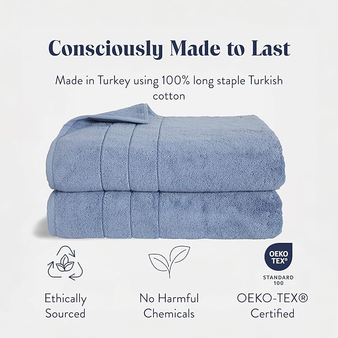 Brooklinen Super-Plush Bath Sheets (Ocean)