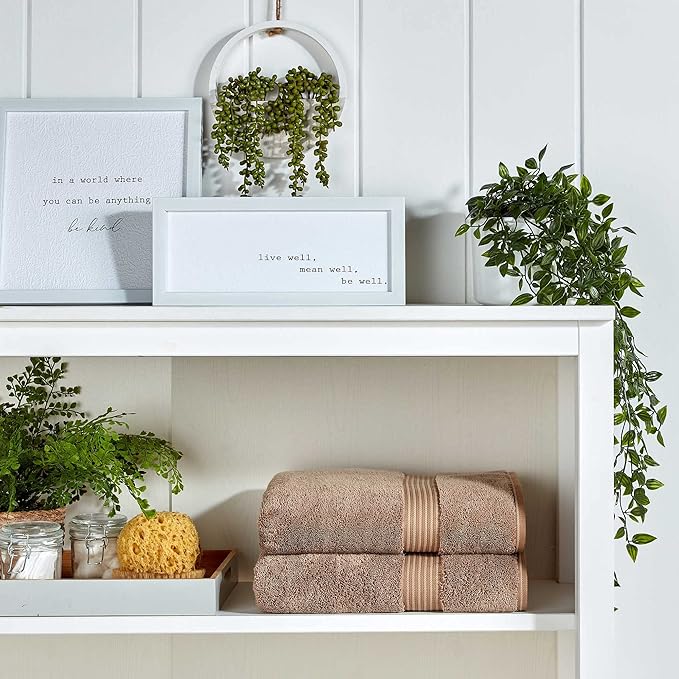 Christy Supreme Hygro Family Towel Set | Mocha Brown | 100% Luxury Supima Cotton | Ultra Soft | Super Absorbent | 650GSM | 2 Bath Sheets 2 Bath Towels 2 Hand Towels