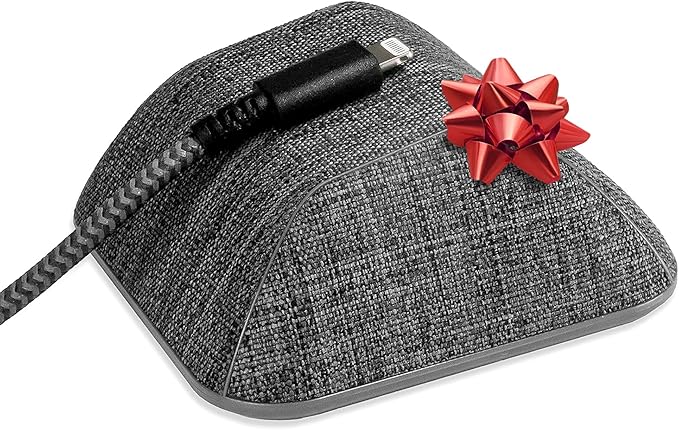 Smartish® Magnetic Cord Holder - Cable Wrangler Organizer Stocking Stuffer with Magnet Clips for Charger Management on Desktop, Nightstand for USB-C + Lightning - No 2 Pencil Gray