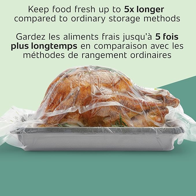 FoodSaver Vacuum Sealer Bags for Extra Large Items (Pack of 8)