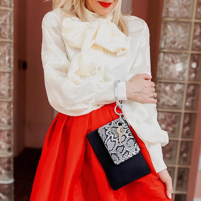 Oventure Large Silicone Pouch – Black, Waterproof Zipper Bag & Holiday Gift for Women, Makeup & Travel