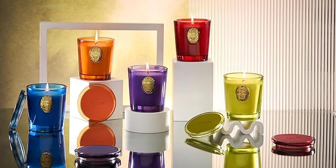 M&SENSE Natural Strong Soy Candle | Red Camellia & Vivid Red | 9.2 oz, 50H Burn Time | Luxury Scented Candle for Relaxation, Gifting, Home Décor | Ideal for Bedroom, Office, Party Ambiance