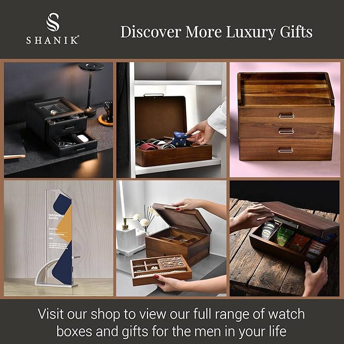 Shanik Acacia Wood Lazy Susan Cheese Board – Rotating Serving Platter for Cheese, Charcuterie, Appetizers, and Snacks, Entertaining, Parties, and Family Gatherings