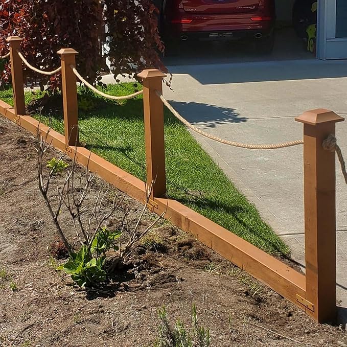 3/4 Inch Natural Jute Rope, 200 Feet Thick Hemp Rope, 4 Strands Twisted Manila for Crafts, Railings, Home Decorating, Indoor/Outdoor Use