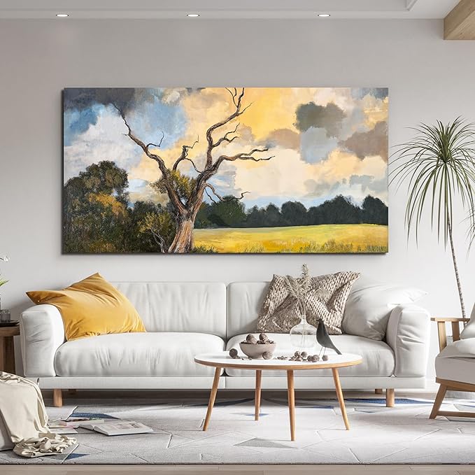 YISXINOAG Canvas Art Wall Decor Modern Abstract Wall Decor Abstract Wall Art for Home Decorations Landscape Picture Home Artwork Modern Canvas Prints for Bedroom, Dining Room Size 24"X48"