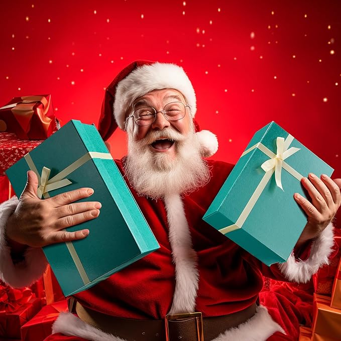 MESHA Gift Box 13.5" x 9" x 4" Magnetic Gift Boxes with Lids Forest Green for Presents Bridesmaids Groomsmen Proposal Box with Ribbon, Card for Valentines Day Wedding Brithday Gift Wrap Packaging