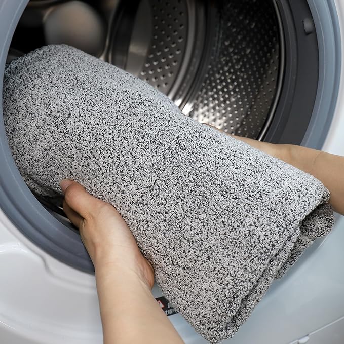 Everplush Diamond Collection Oversized Bath Towel – 1 Pieces, Super Soft & Highly Absorbent, Quick-Drying, Extra Large & Thick. Perfect for Bathroom, Pool, Swimming Use (Grey, 30" x 56" 1PK)