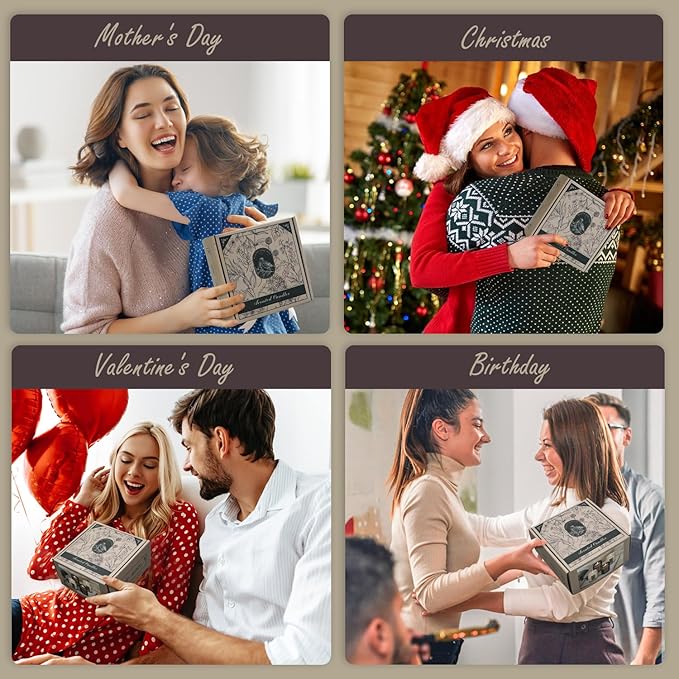 Christmas Candle Gift Set for Home – 4 Pack Scented Soy Wax Candles, Lavender, Jasmine, Sandalwood & Sage – Long Lasting Aromatherapy Candles for Relaxing, Gifts for Women, Mom & Holiday Home Decor