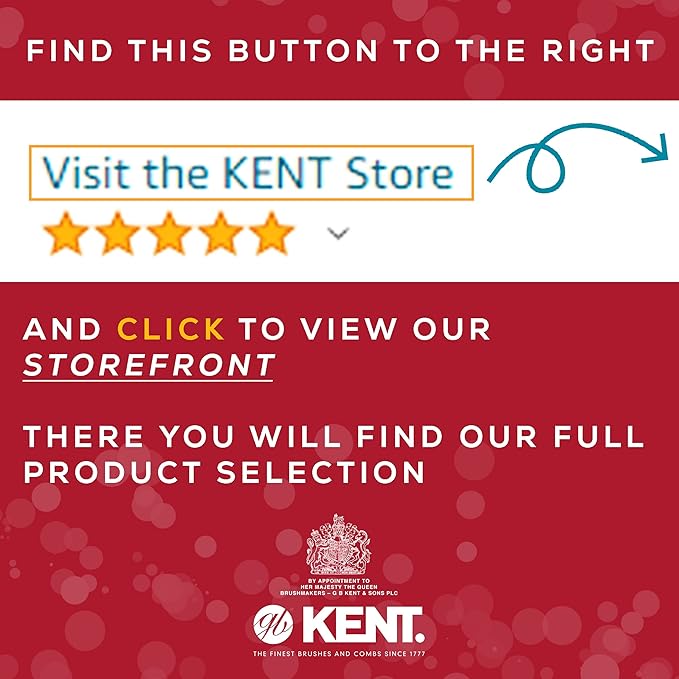 Kent MG2 Boar Bristle Hair Brush for Men, Military Brush with Natural Boar Bristles for Mens Grooming for All Hair Types, 360 Wave Brush Travel side for beard and mustache