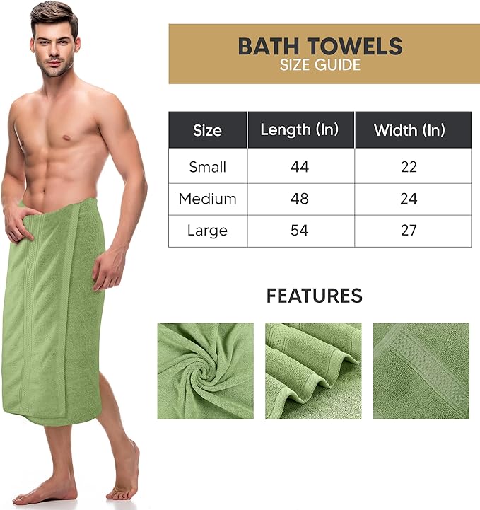 Utopia Towels 4 Pack Premium Bath Towels Set, 27 by 54 Inches, 100% Ring Spun Cotton 600GSM, Lightweight and Highly Absorbent Quick Drying Towels, Perfect for Daily Use, Sage Green