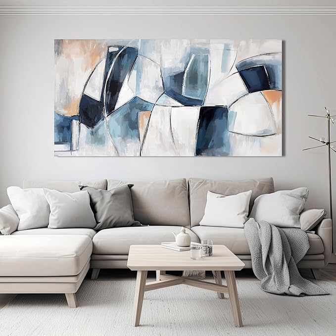 Abstract Canvas Wall Art Decor Large Wall Art for Living Room Abstract Canvas Art Wall Decor Wall Art Pictures Modern Colorful Wall Art Prints Artwork for Walls Bedroom Office Home Decor 24" X 48"