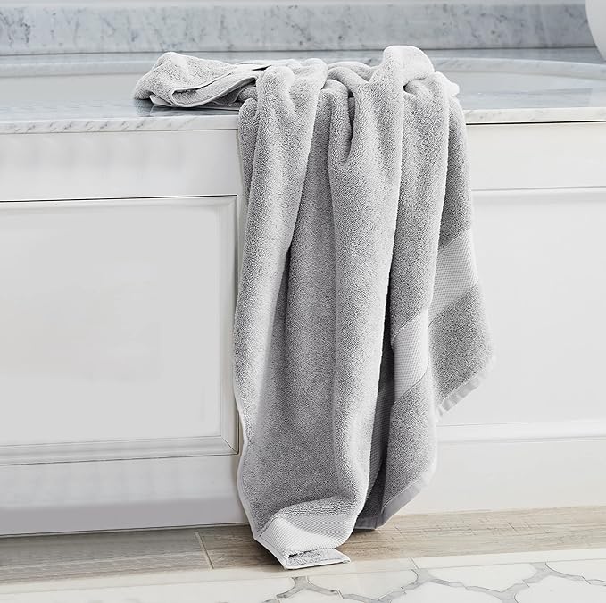 Delara Organic Cotton Luxuriously Plush Bath Towel 10 Piece Set|GOTS & Oeko-TEX Certified|Premium Hotel Quality Towels|Feather Touch Technology|650 GSM Long Staple|Soft, Quick Dry & Ultra-Absorbent