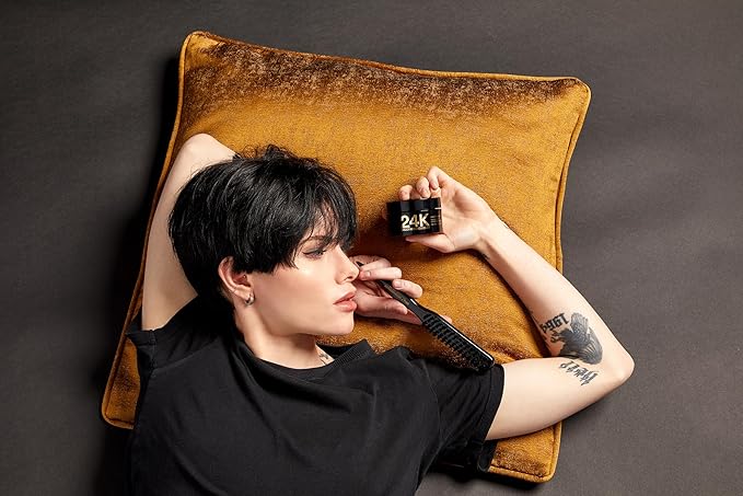 SALLY HERSHBERGER Teasing Brush - Premium, Salon-Tested Teasing, Back-Combing, Slicking, and Edge Control Tool - Dual-Ended With Bristle Brush and Parting Stick - For Thick Through Fine Hair - 1 pc