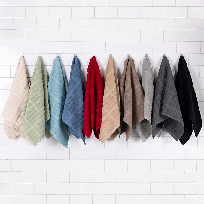 All-Clad Solid Kitchen Towel: Highly Absorbent, Super Soft Long Lasting - 100% Cotton, 17"x30" Tea Towel for Cleaning & Drying Dishes, Pans, Glassware, or Countertops, (1-Pack), Chili