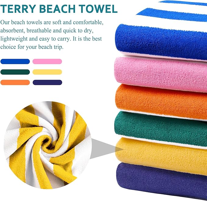 2 Packs Extra Large Bath Towels Striped Beach Towel Set Bathroom Sheets Oversized Quick Dry Soft Fluffy XL Big Absorbent Microfiber Bulk Blanket Turkish Hotel Shower Pool Hot Tub Toallas Baño Grandes