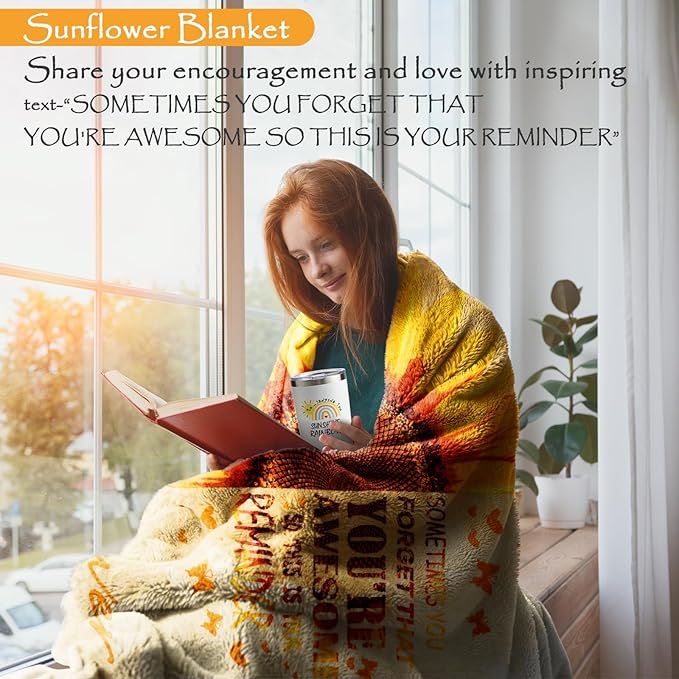 Gifts for Women, Sending Sunflower Baskets for Mom, 10 Pcs Spa Sets for Women, Birthday Gift Sets, Gifts for her, Unique Holiday Gift Basket for Mom, Coworkers, Teacher, Nurse, Wife, Girlfriend