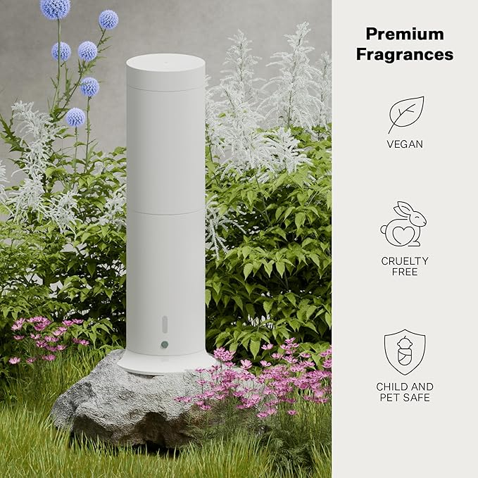 Apotheke Scent Tower Aromatherapy Diffuser for Home - Essential Oil Diffuser with Long-Lasting Fragrance for Office, Hotel & Large Rooms - Modern Aroma Diffuser for Clean, Fresh & Natural Fragrance